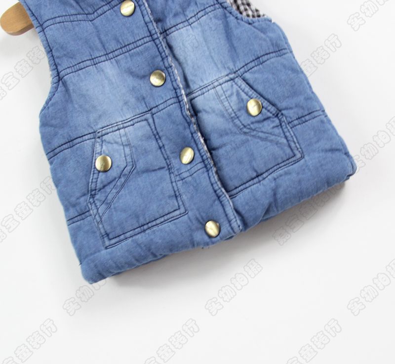 【儿童牛仔棉<em>马甲</em> 童外套 <em>童装批发</em>】价格,厂家