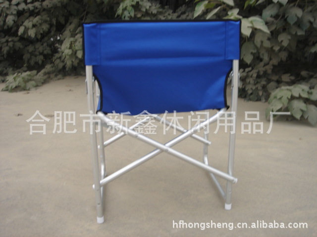 【v马扎宝蓝色铝合金马扎椅折叠椅沙滩椅导演地滚球视频图片