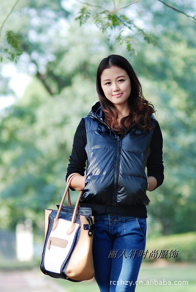 【厂家直销 <em>马夹</em>加厚<em>带帽白</em>鸭绒<em>羽绒马甲</em>羽绒