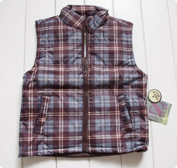 原单NANNETTE 连帽拉绒<em>外套加棉</em>格子<em>马甲</em>配