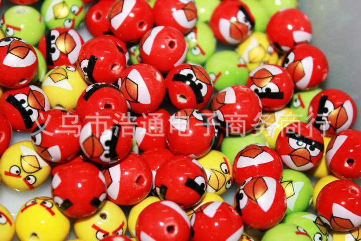 【最新爆卖款产品陶瓷愤怒的小鸟手机小饰品 