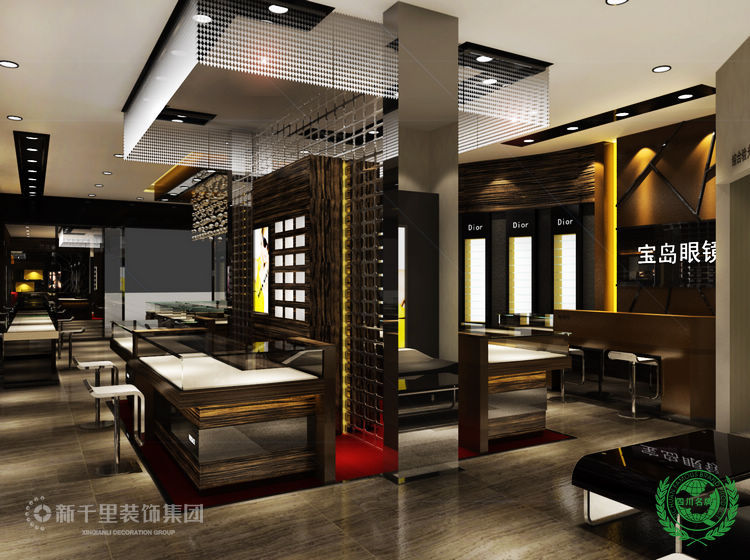 四川名牌 新千里商业空间设计 宝岛眼镜店\/效果
