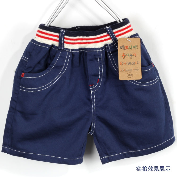 韩版童裤厂家供应 2012夏款<em>外贸儿童短裤</em>全棉