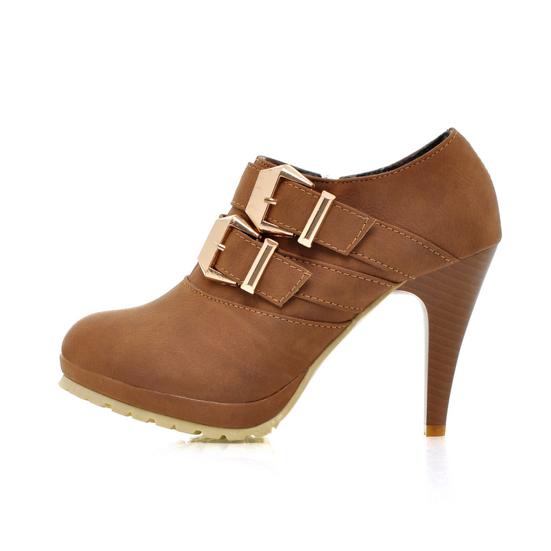 春秋新款单鞋 防水台高跟鞋 成都<em>女鞋</em>厂家<em>批发</em>