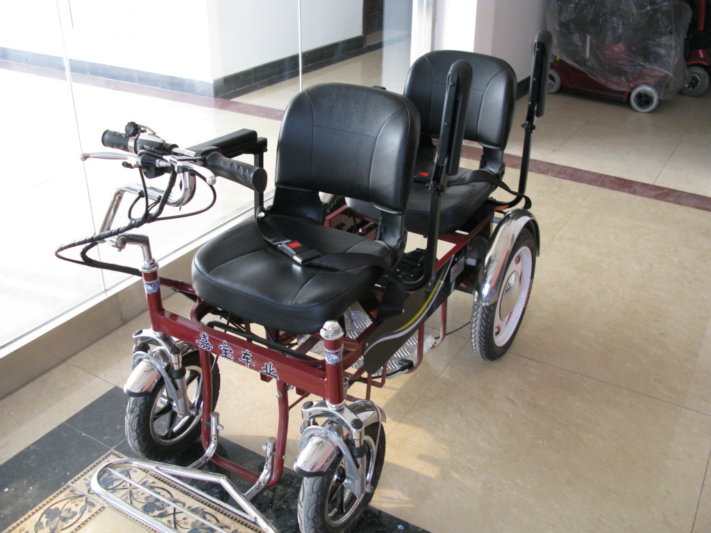 天津嘉宝轮椅 海波牌 811b-d双人电动代步车 残疾人,老年人用