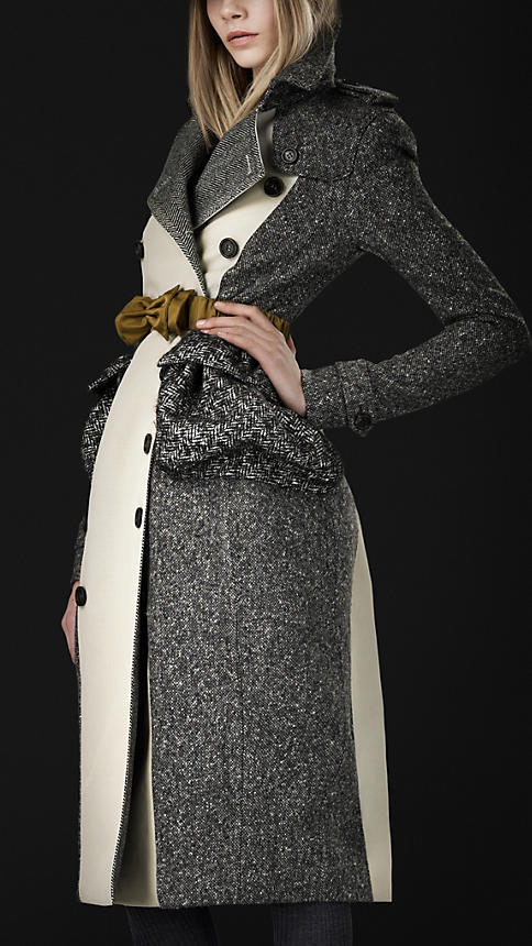 2012年巴宝莉羊毛大衣外套风衣走秀款BURBE