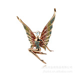 金府饰品 奥地利水晶 炽天使 水晶胸针 专业批发 厂家直销