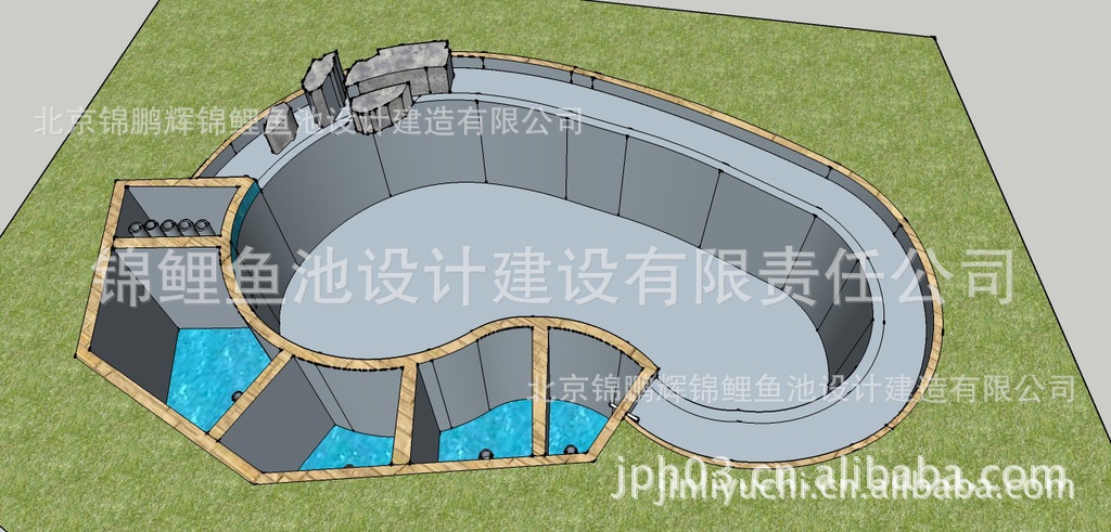 锦鲤鱼池设计图纸