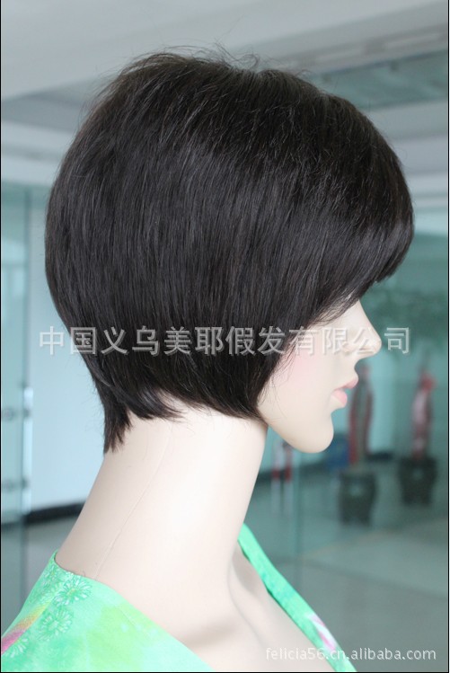 中老年真发,真人发假发套批发厂,女假发时尚中老年,美耶假发品牌图片