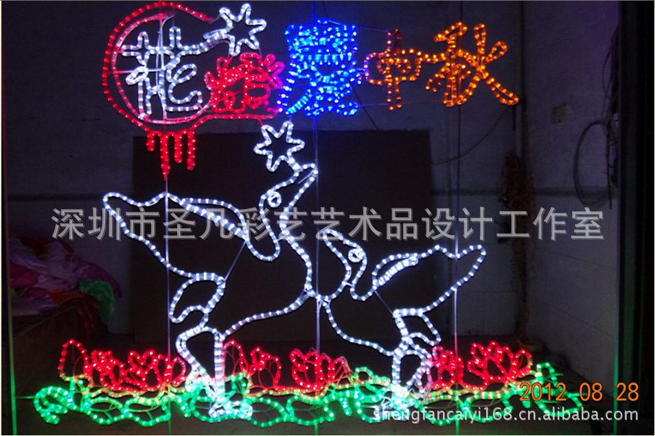 应中秋节造型灯,LED灯饰。中秋节灯画,图案灯