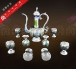 纯银工艺品.银器.纯银制品.纯银酒具.景泰蓝皇冠酒具
