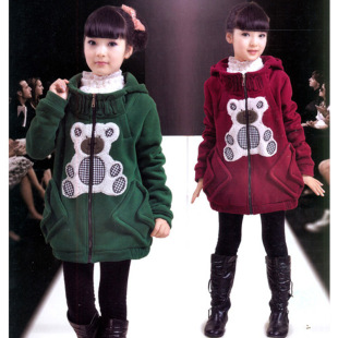 童<em>外套</em>-童<em>外套秋冬款</em>外套 中大<em>女童</em>小熊纯棉加