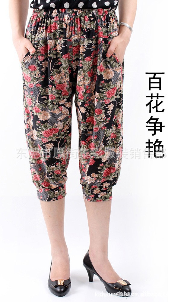 批发采购<em>中老年</em>女装-<em>女式</em>中裤<em>短裤</em>批发<em>中老年</em>