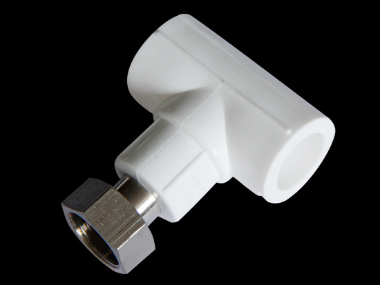 厂家长期生产PPR管件各种规格的活接三通图