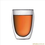 厂家生产高品质 供应批发玻璃双层杯/茶杯水杯杯子/玻璃杯320ml