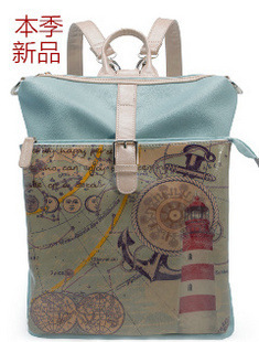 【2012新款地图双背包 厂家热销拍卖0885】价