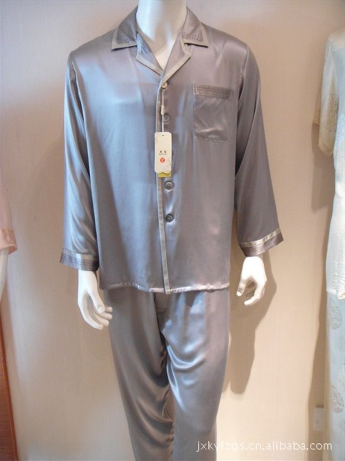【康意<em>品牌</em> 100%桑<em>蚕丝男士睡衣</em>】价格,厂家