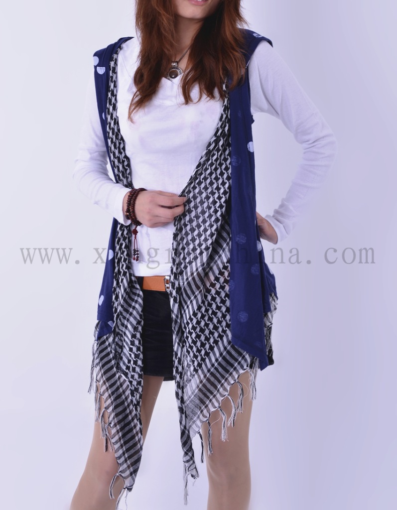 夏装时尚<em>上衣</em> <em>女式</em>休闲外搭 无袖<em>针织</em>衫外衣 -