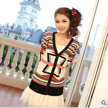 v领条纹双面<em>织羊绒开衫</em>外套_v领条纹双面<em>织羊</em>