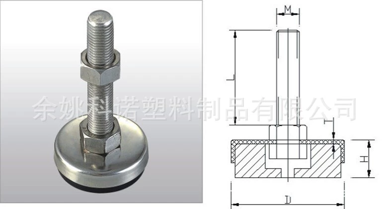 供应橡胶支脚,不锈钢可调节脚,橡胶脚杯(图)