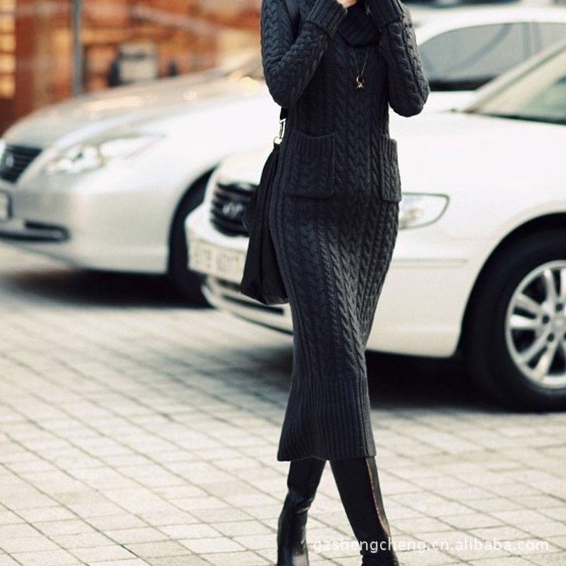 2012<em>日韩最流行</em>秋冬季<em>女装</em>批发 韩国高领针织