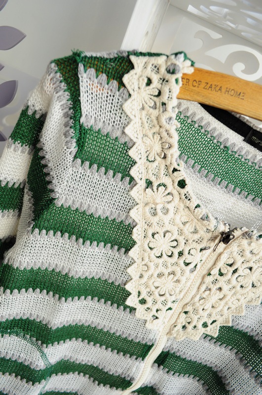 冬款 立体<em>毛线</em>提花<em>打</em>道花边领<em>开衫-毛线</em>开衫、