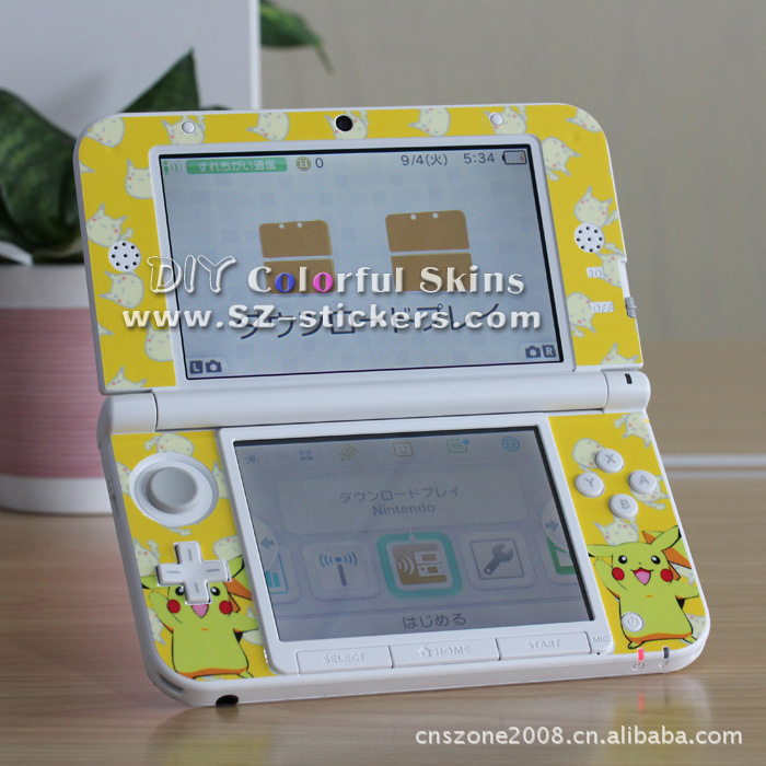 任天堂 3DSLL 彩贴 3DSXL贴纸 膜 超级玛丽 马