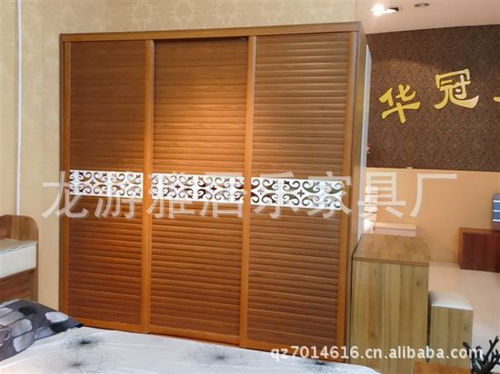 ST 220 三门移门衣柜 优质实木卧室衣柜批发采