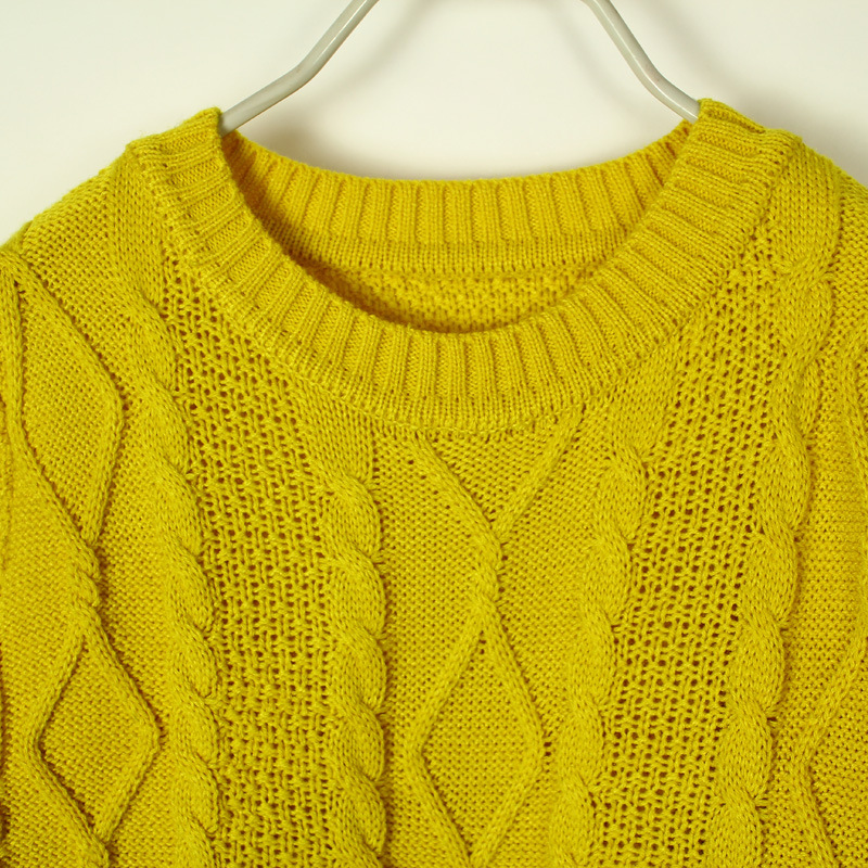 3色 冬款外贸女装混批发 <em>双色</em>复古<em>菱形</em>麻花编