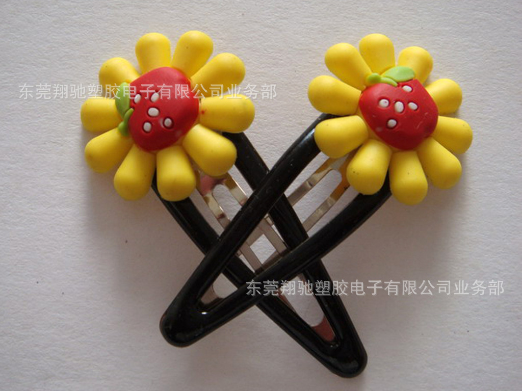 厂家提供各种PVC软胶儿童<em>发夹</em> <em>女士发夹</em> 卡通