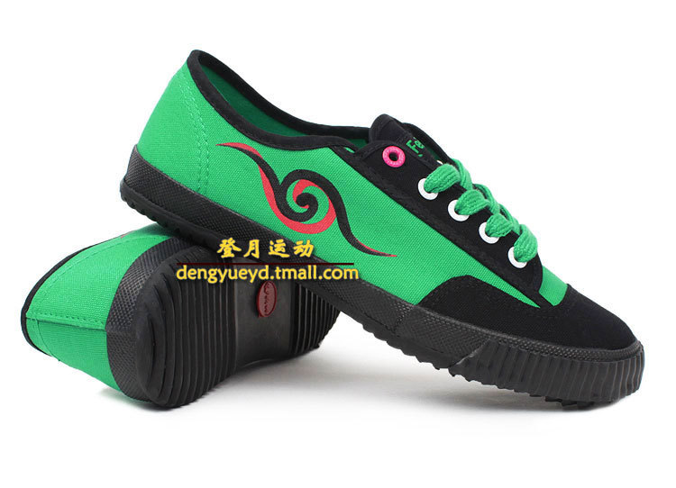 板鞋、帆布鞋-正品中国风飞跃鞋祥龙系列 绿色