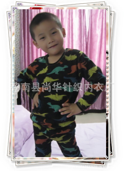 爆款冬季<em>儿童</em>保暖内衣加厚加绒<em>儿童睡衣棉</em>内衣