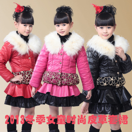 <em>儿童</em>品牌秋冬装高档毛毛<em>皮草女童外套皮衣皮草</em>
