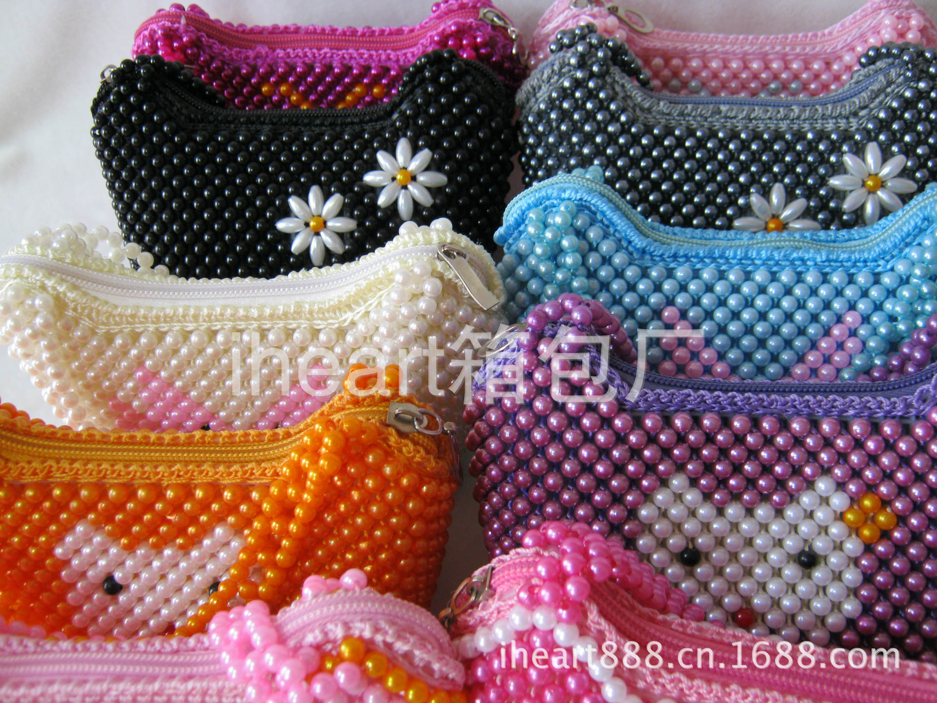 【日韩可爱卡通珍珠包 珠珠手工小拎包 手工串
