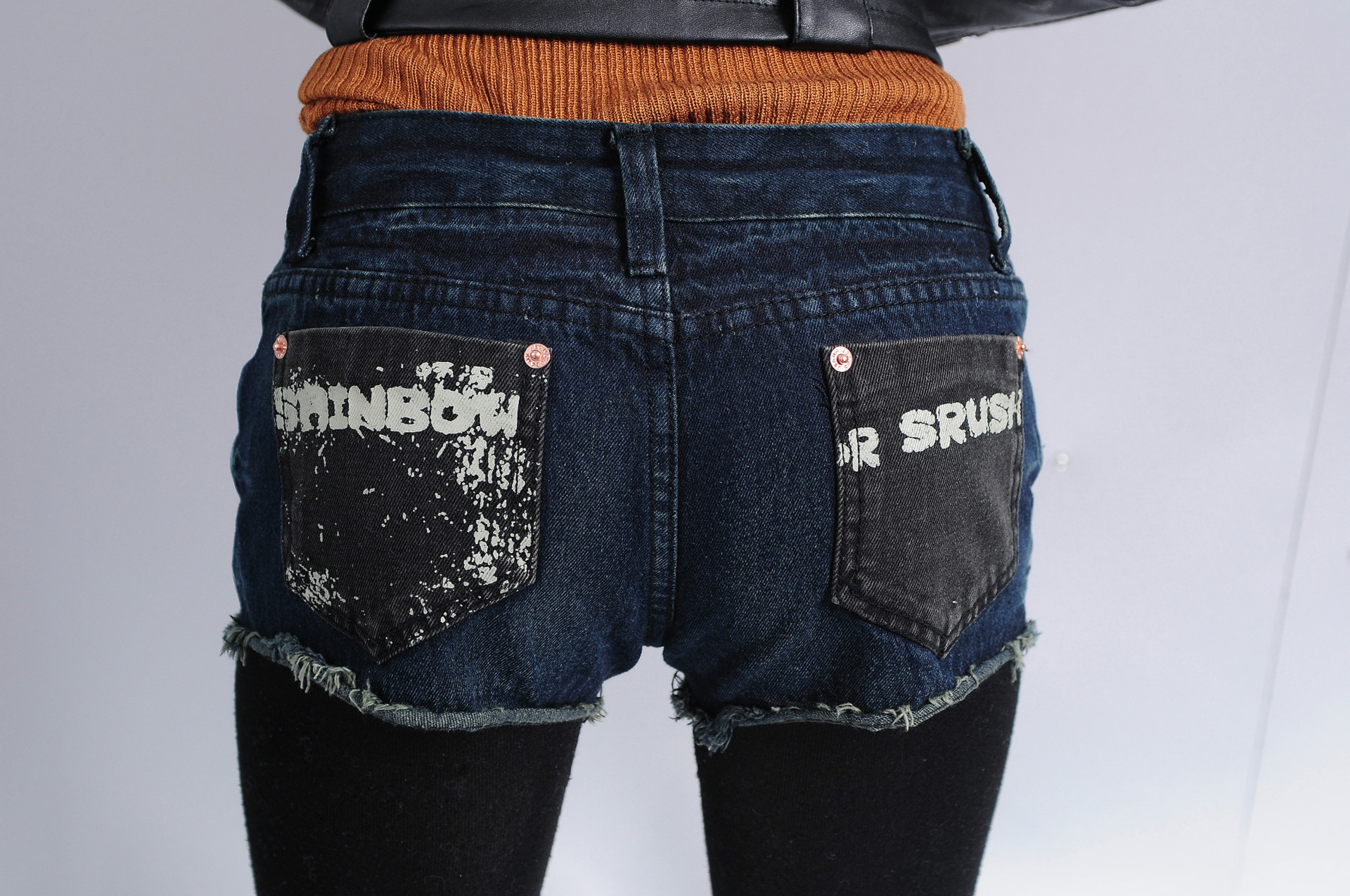 2013秋冬韩版新品 时尚修身女装牛仔<em>短裤冬</em>裤