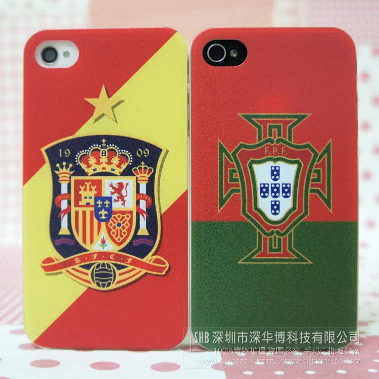 手机保护套-世界冠军西班牙足球队手机壳批发