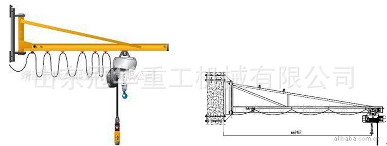 厂家销售 bzc型电动悬臂式起重机0.5吨-10吨 旋转360度