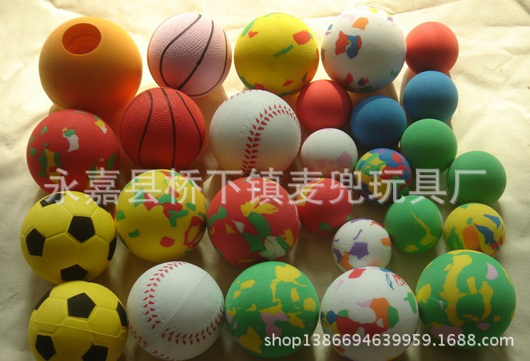 EVA篮球。亲子早教软球,彩色弹性小布球幼儿