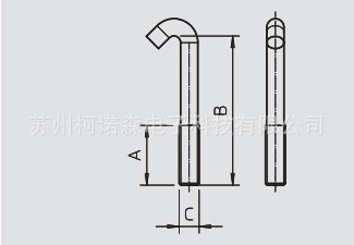 obo 槽型桥架配件 hs m va4571 带钩螺钉