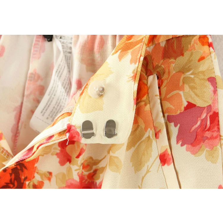 【2013夏季新款欧美印花花朵<em>松紧</em>腰<em>短裤</em>】价