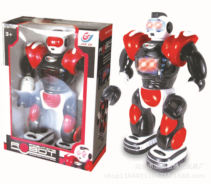 【厂家直销 热销电动玩具 超级战警 电动机器人