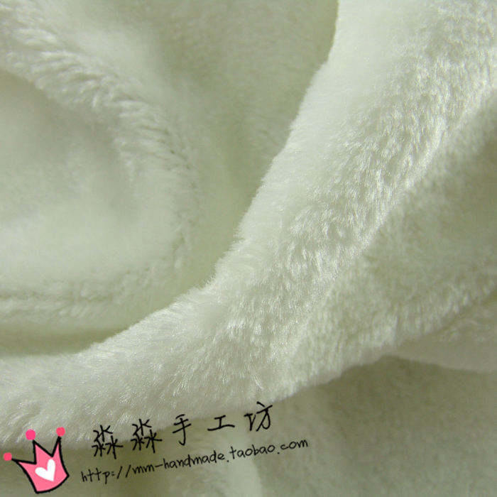 高档柔软<em>白色</em>仿皮草<em>服装绒毛</em>布料 大衣里料 围