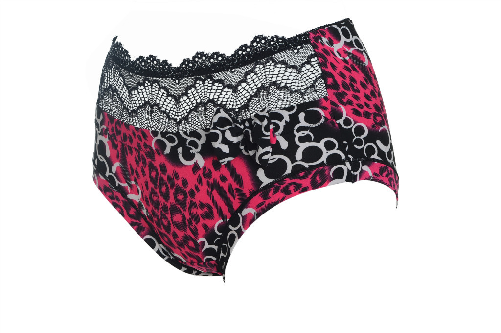 【曼倩 <em>莫代尔</em>印花豹纹性感 柔软<em>中腰女式内裤</em>