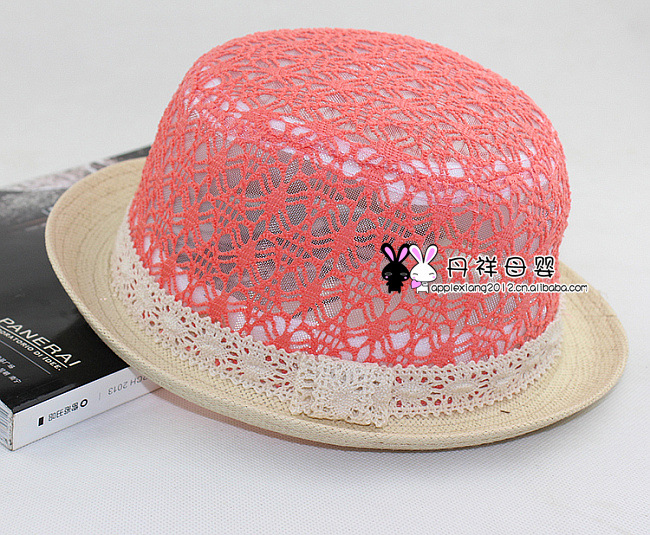 【2013儿童帽子批发 时尚镂空小圆帽子儿童礼