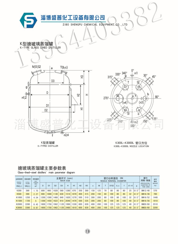 K型搪玻璃蒸馏罐 2