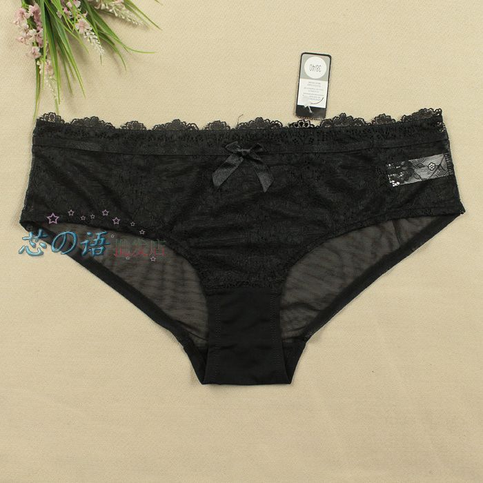 【Lingerie外贸原单批发 性感蕾丝网纱内裤女