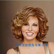 真人假发 真发假发套 中老年假发短发 女 妈妈真