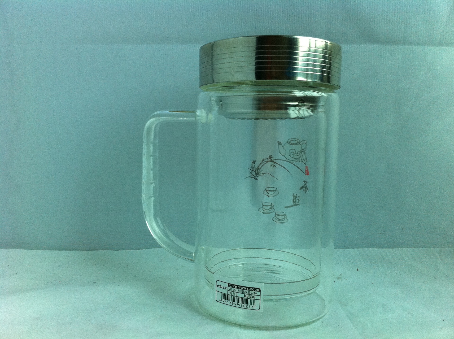 【【厂家批发】匡迪亚泰玻璃水晶办公杯\/k-83