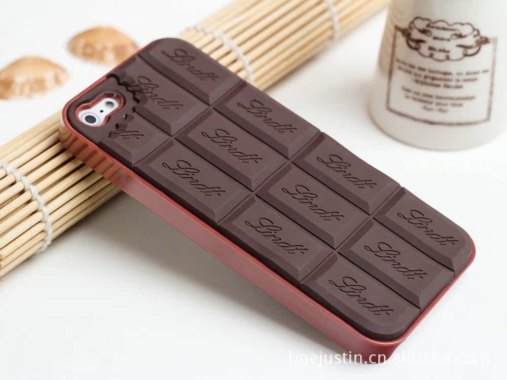 手机保护套-立体带香味巧克力手机壳 iphone5