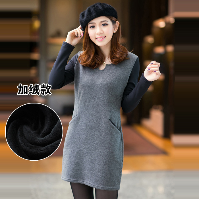 日韩<em>女装品牌</em>正品 新款<em>秋装</em>长袖连衣裙批发 淘